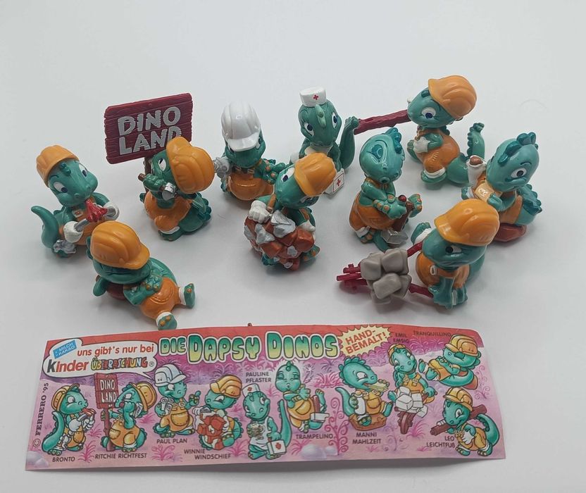 Smoki na budowie figurki kinder niespodzianka