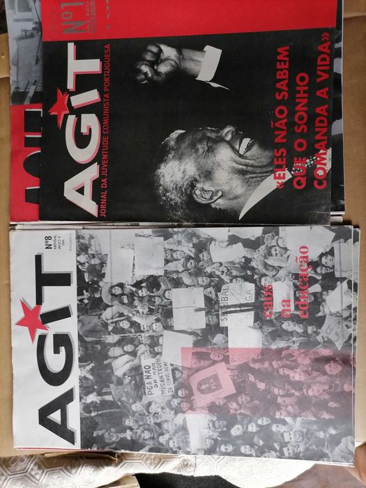 Lote 11 Jornal AGIT Juventude Comunista Portuguesa anos 80's (vários)