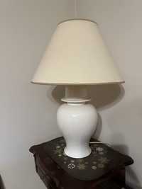 Kler lampa stojąca biała duża Art Deco Design Vintage