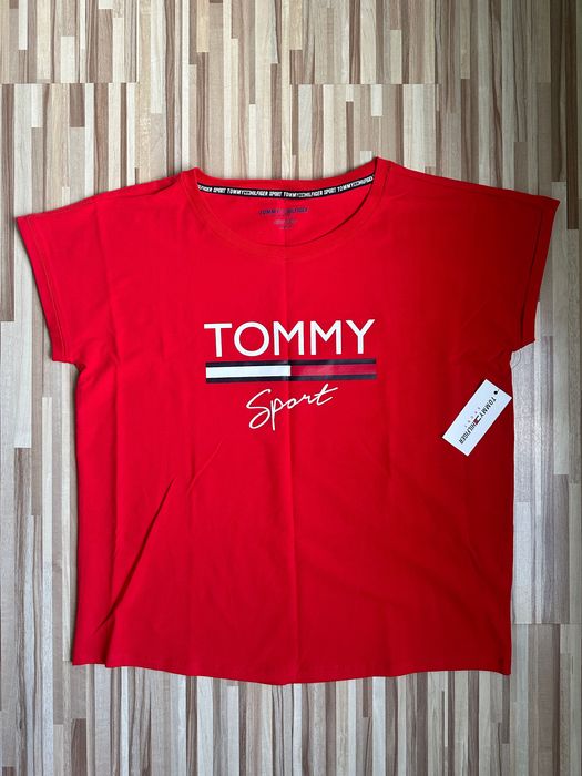Nowy Tshirt damski TH Sport Oversize czerwony M