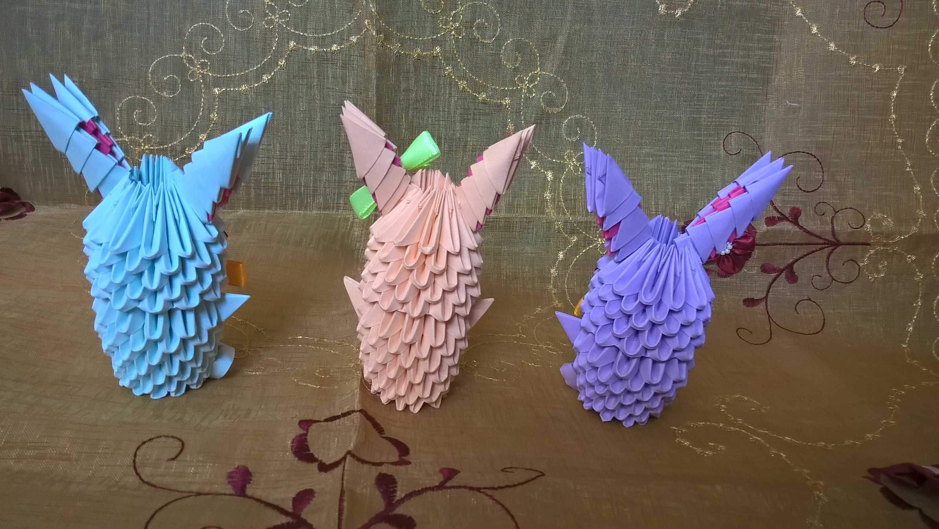 ZAJĄCZKI origami! ozdoba upominek dekoracja (rękodzieło)