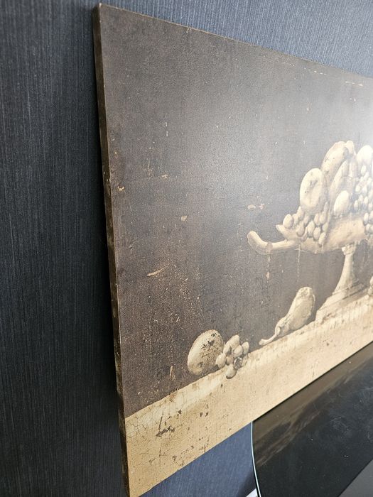 Quadro natureza morta tons sépia