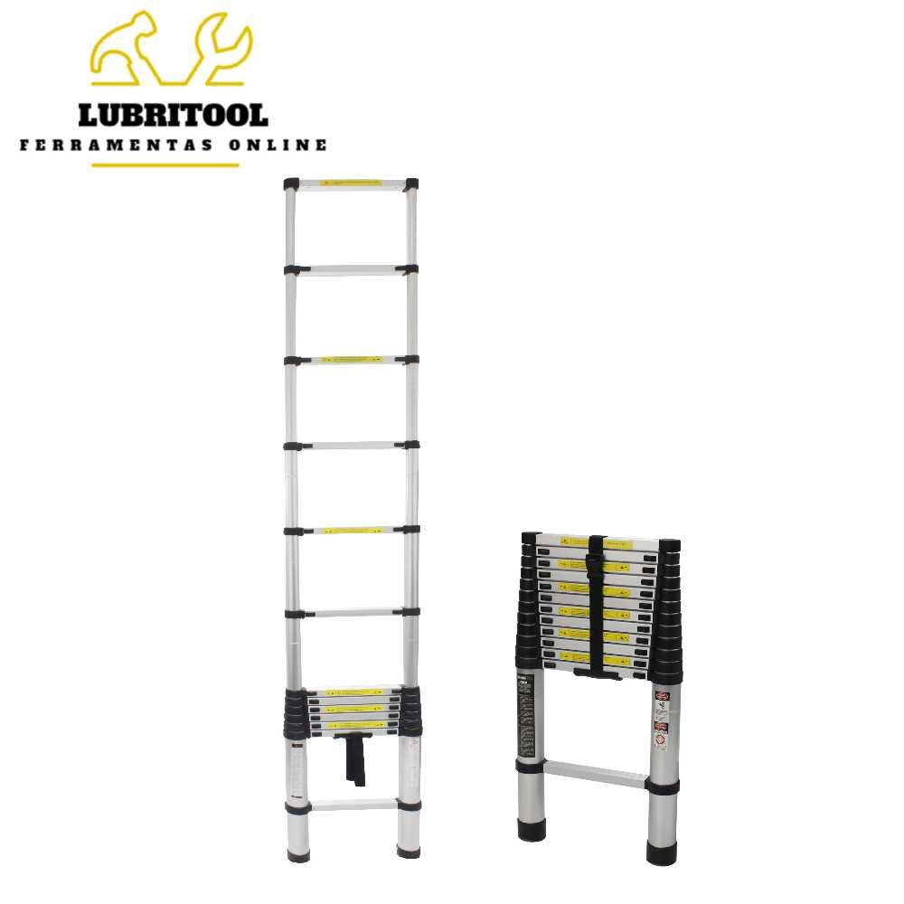 MADER Escada Extensível Alumínio 3,8m 12 Degraus 48001 | NOVAS