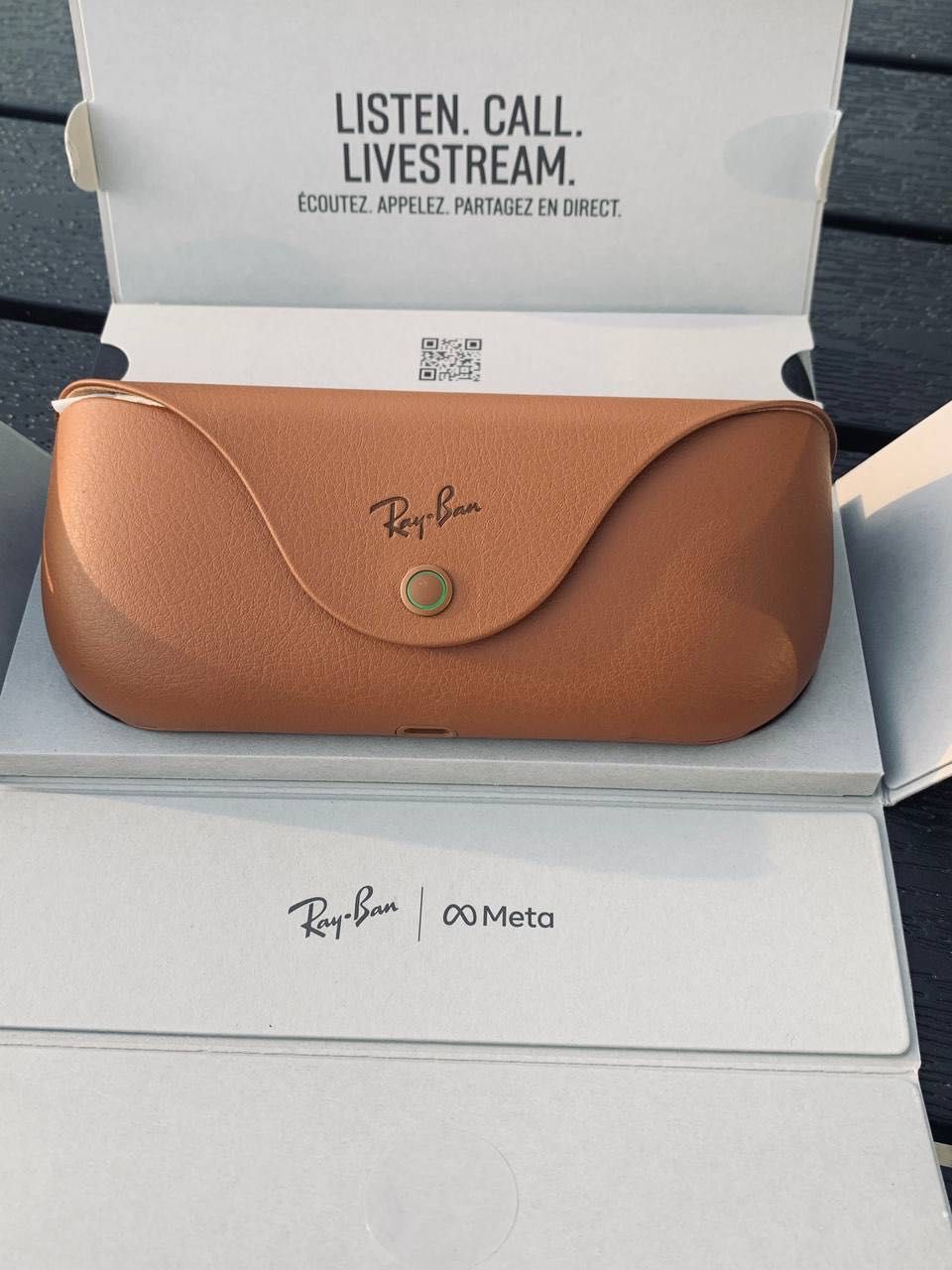 Смарт-окуляри Ray-Ban Meta Wayfarer MATTE BLACK POLAR BROWN