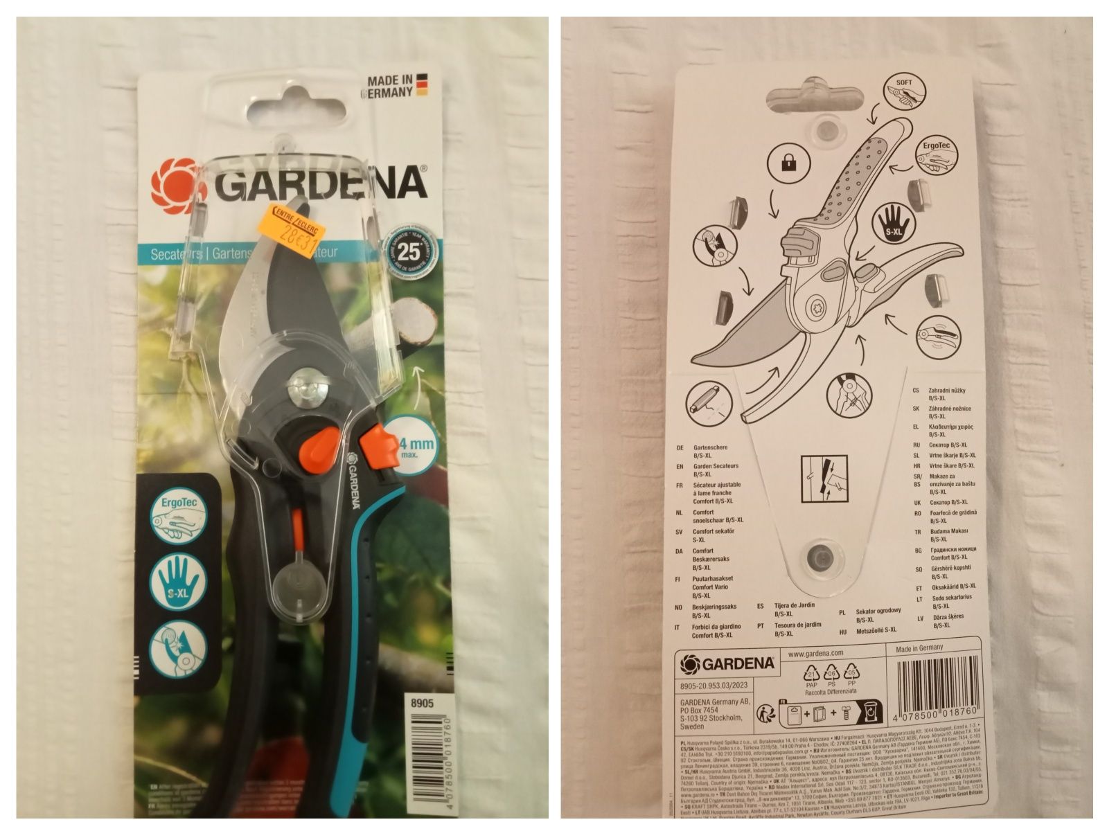 Продам садовый инструмент Gardena,Fiskars,Eclipse 66.