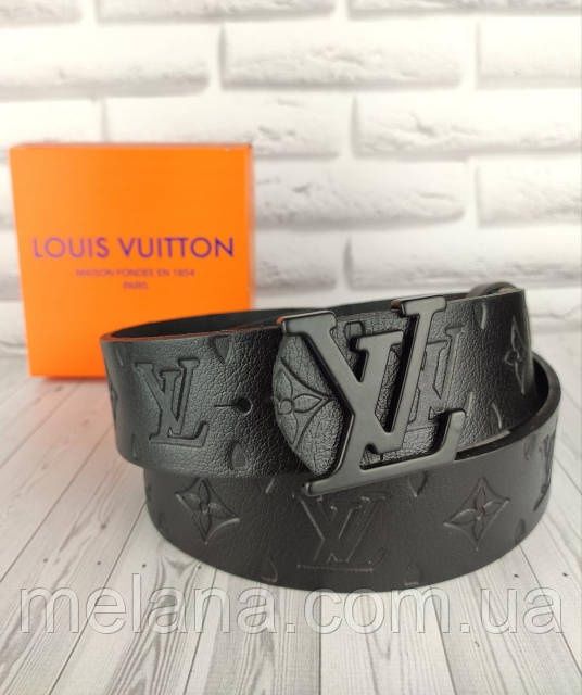 Кожаный ремень Louis Vuitton Луи Витон ЛВ шкіряний ремінь