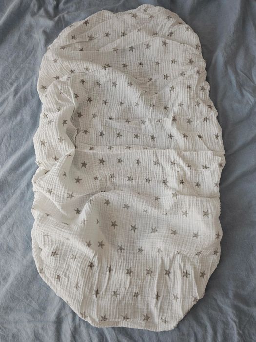 Łóżeczko Babysense Luna 7, materacem, prześcieradło, monitor oddechu