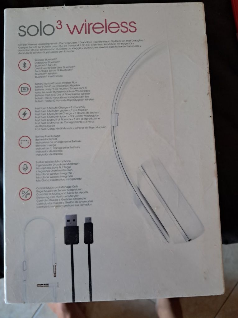 Auscultadores Wireless Beatssolo3 - Gloss White