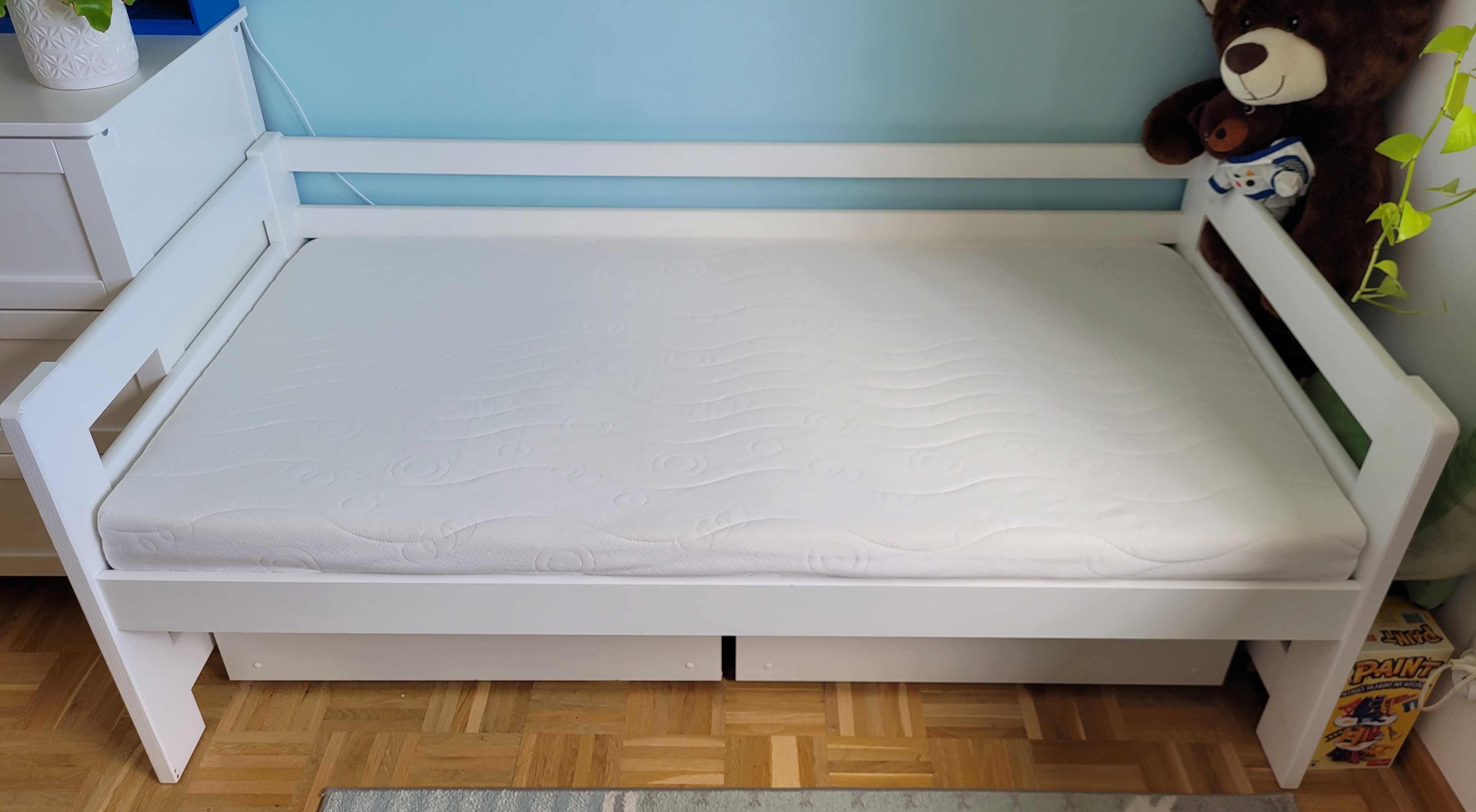 Łóżko dziecięce ERGO Lano Meble 80x160 z materacem i szufladami