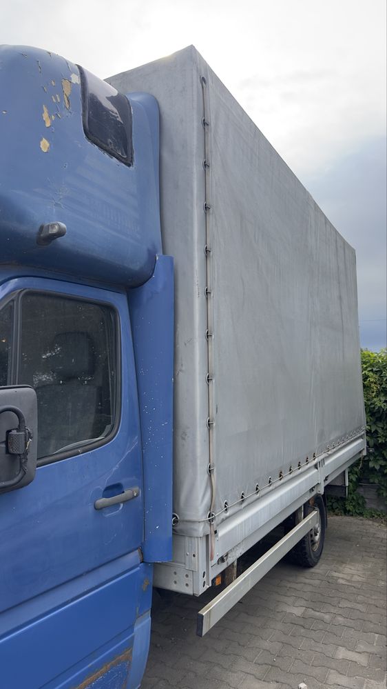 Mercedes Sprinter plandeka spanie uszkodzony silnik