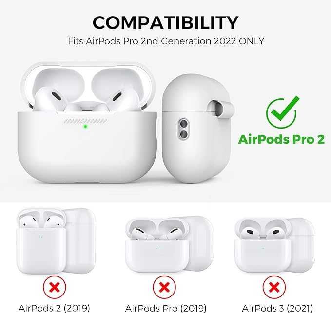 ETUI na AirPods Pro 2 silikonowe białe NOWE a068