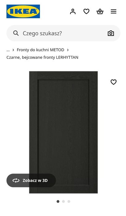 Nowy front IKEA lerhyttan do zmywarki 45cm