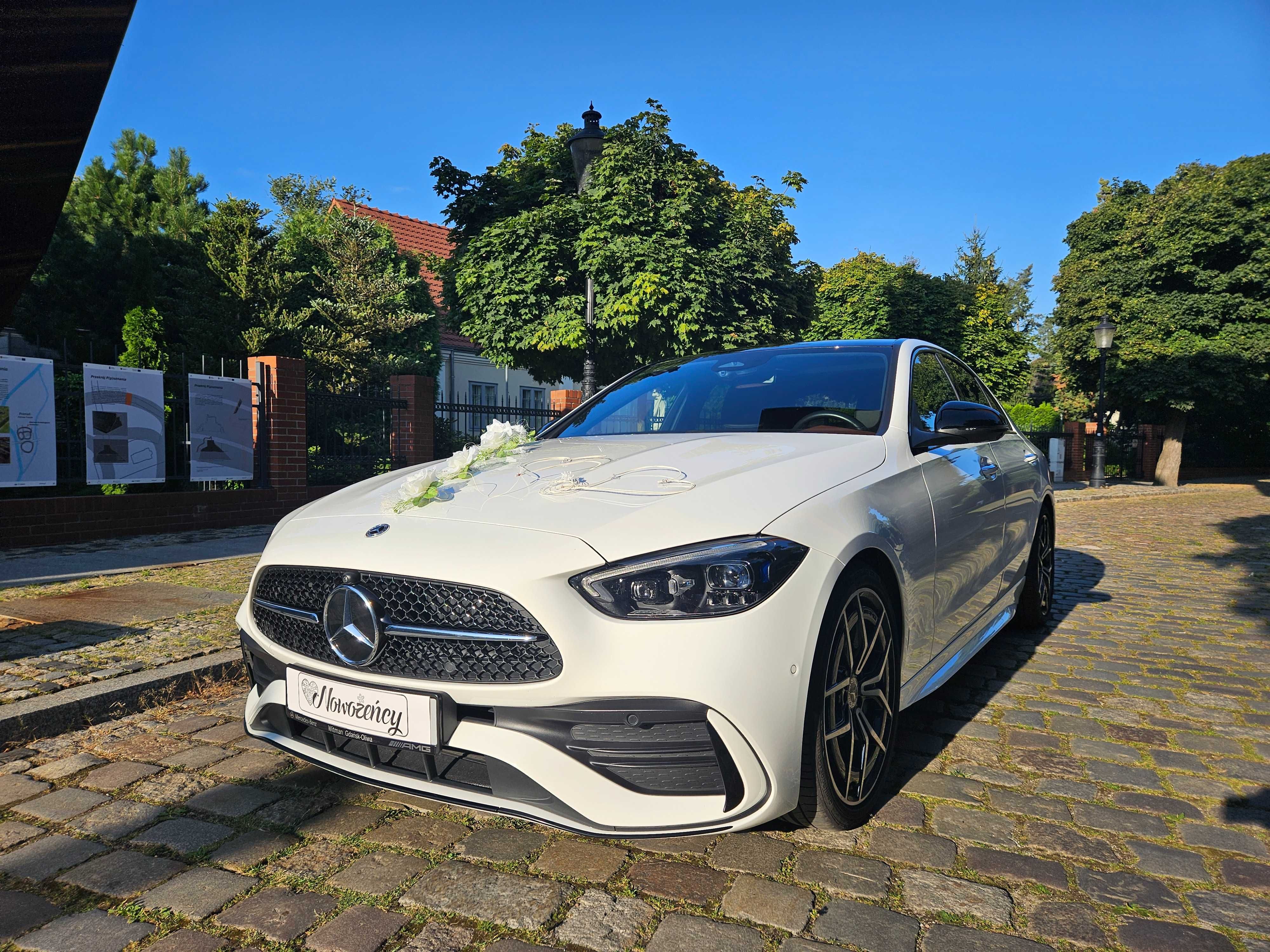 Mercedes C klasa AMG na ślub! Nowy model, luksus – WOLNE TERMINY 2025!