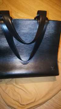 Louis Vuitton Black Epi Leather Gemeaux Tote
