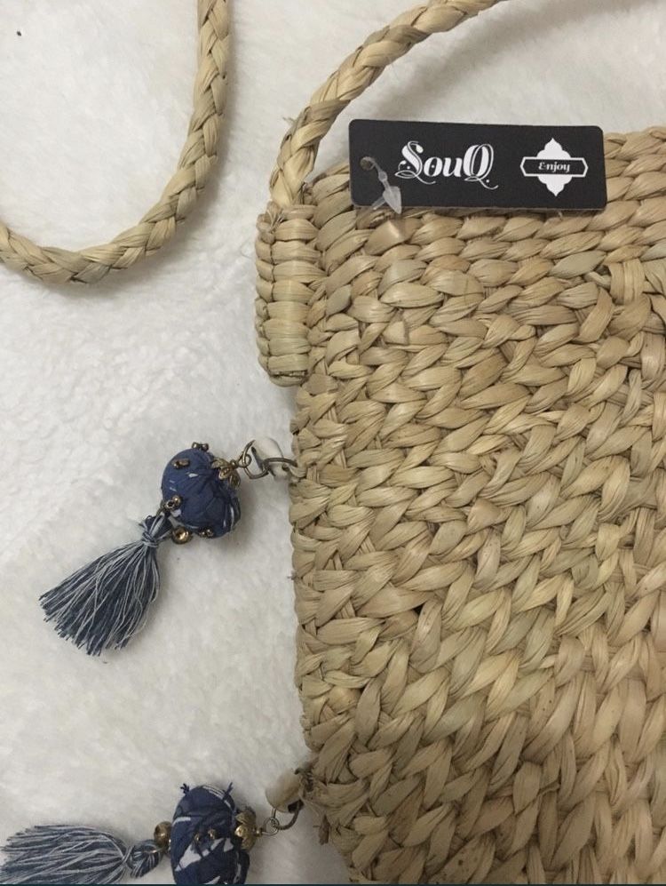 Bolsa palha marca brasileira