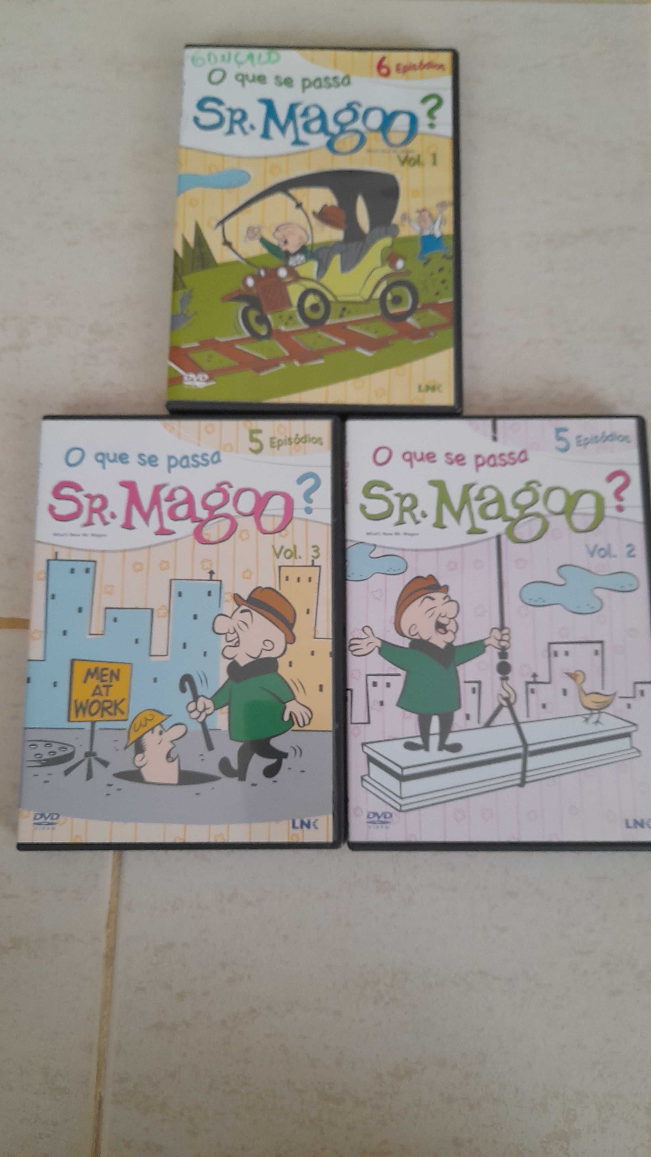 Mr.Magoo, originais, impecáveis, 3 dvd's