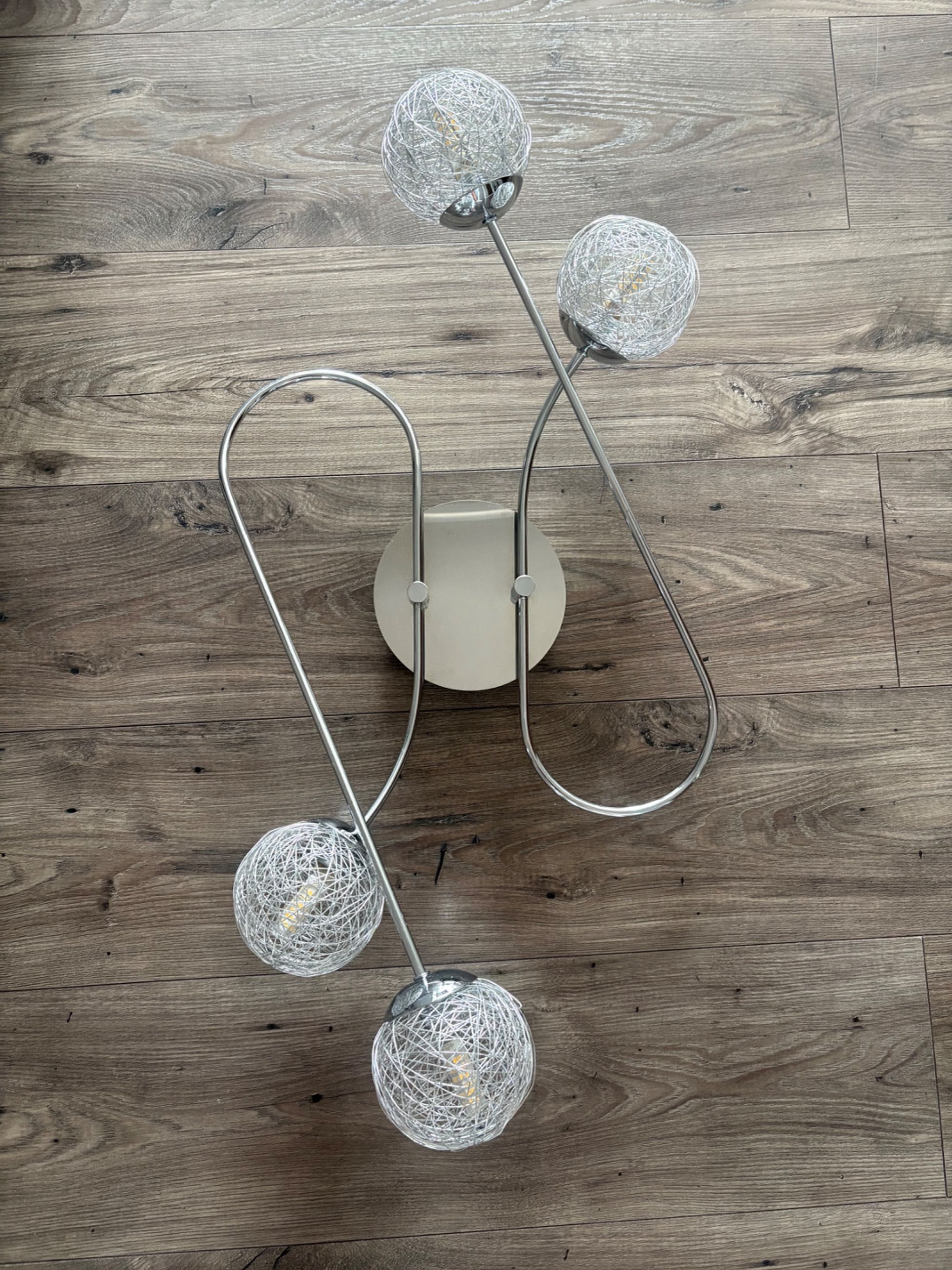 Lampa sufitowa  srebrna