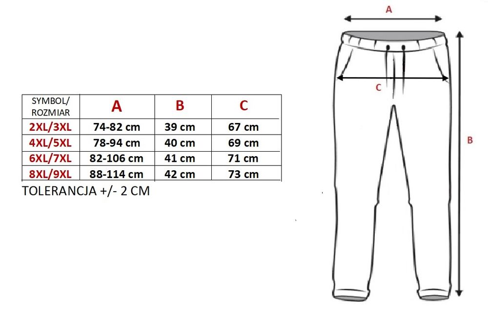 Rybaczki dresowe spodenki damskie 3/4 rozmiary od 2XL do 9XL