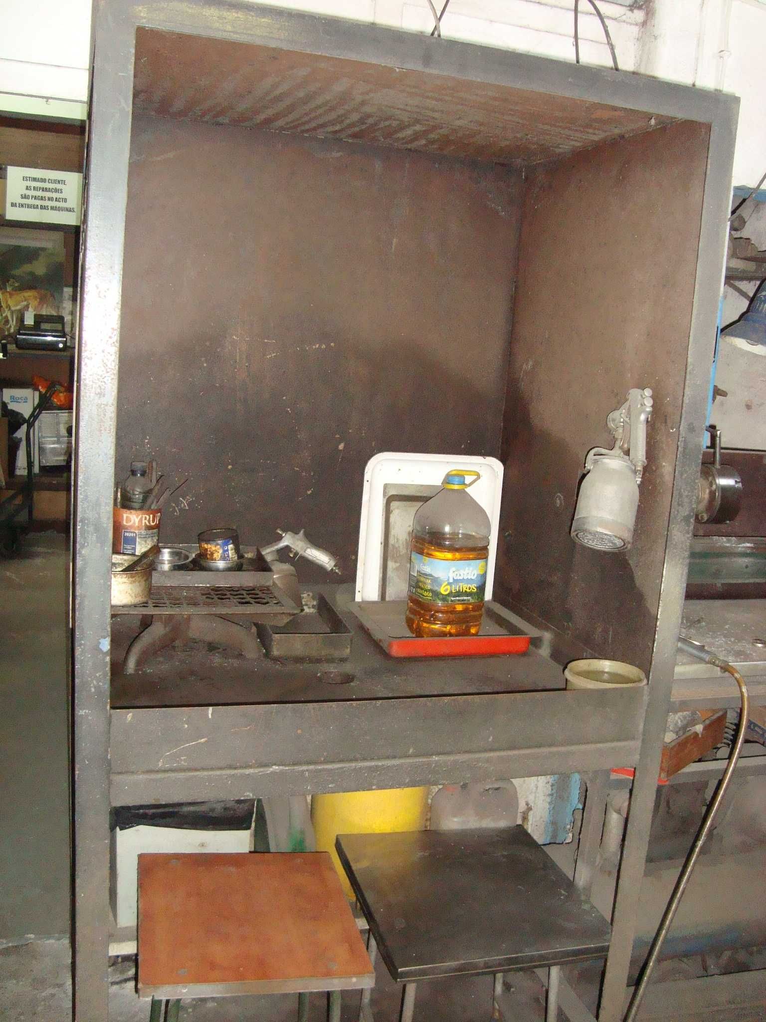 Cabine   de  lavagem  peças  e  motores