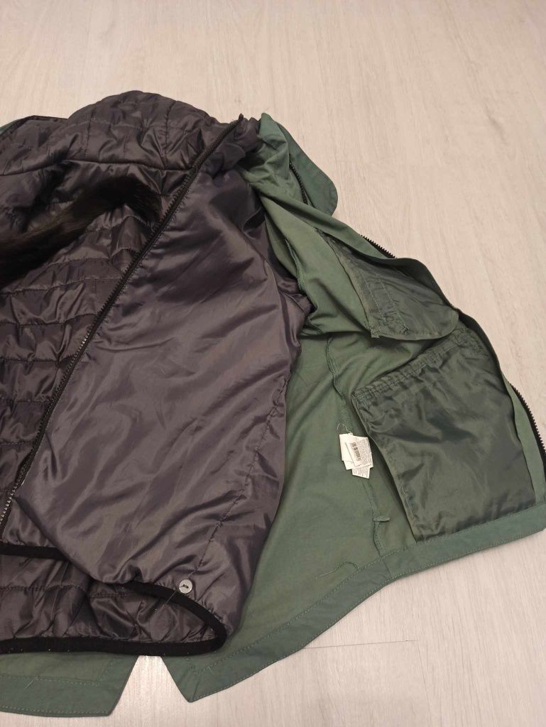 Kurtka parka 2 w 1 rozmiar 140