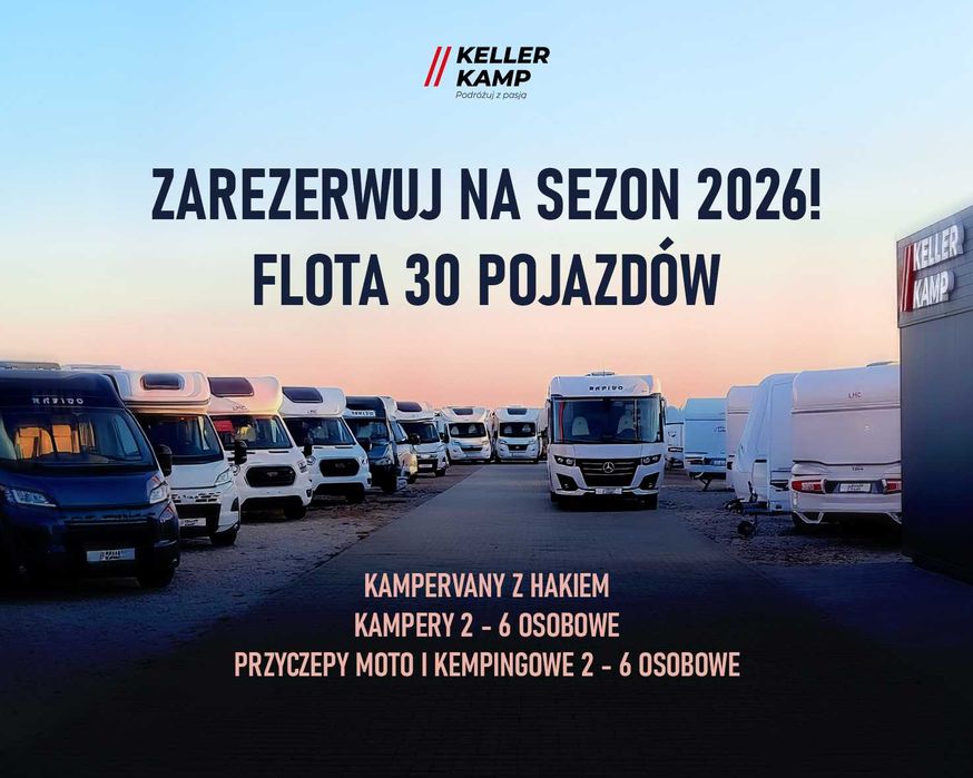 Wypożyczalnia kamperów przyczep kempingowych KellerKamp Gliwice Śląsk
