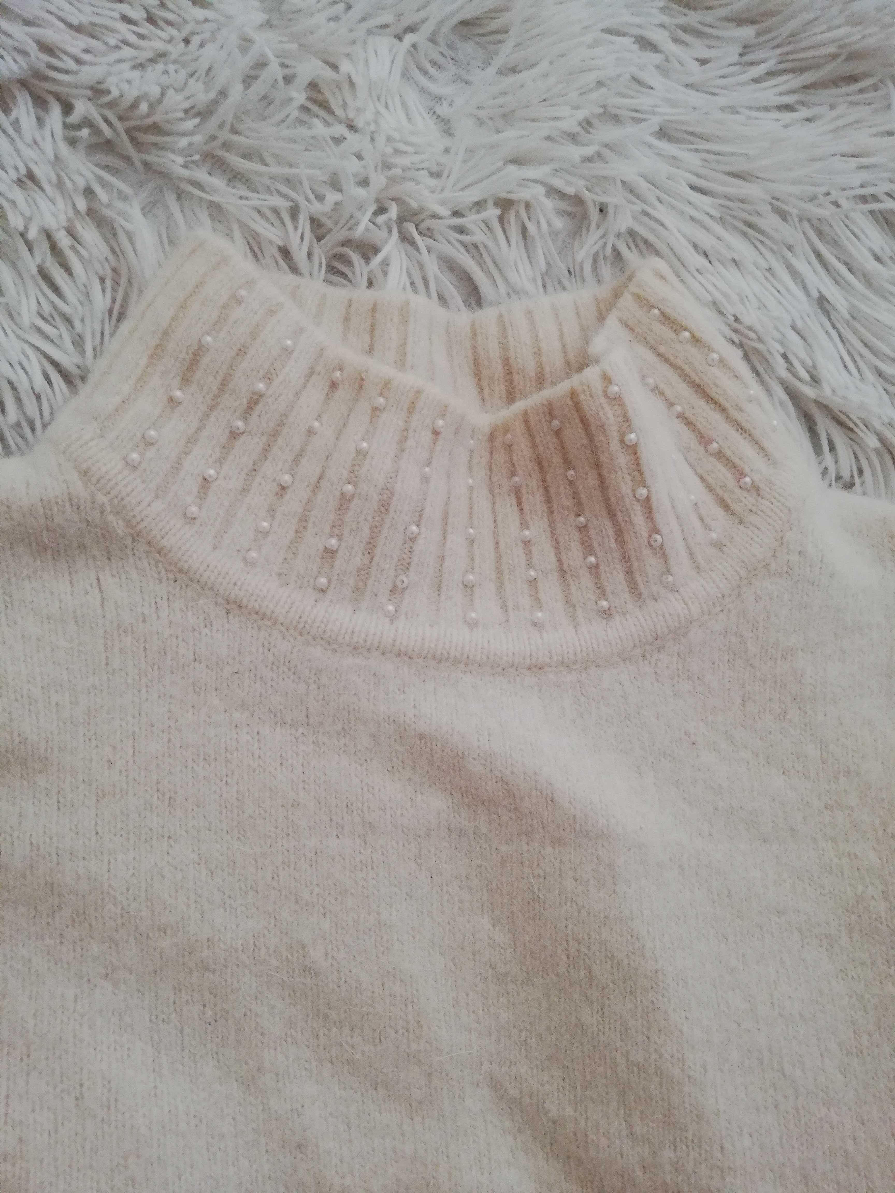 sweter R.leezio xs s 34 36 sweter z angory 90% R.leezio 36