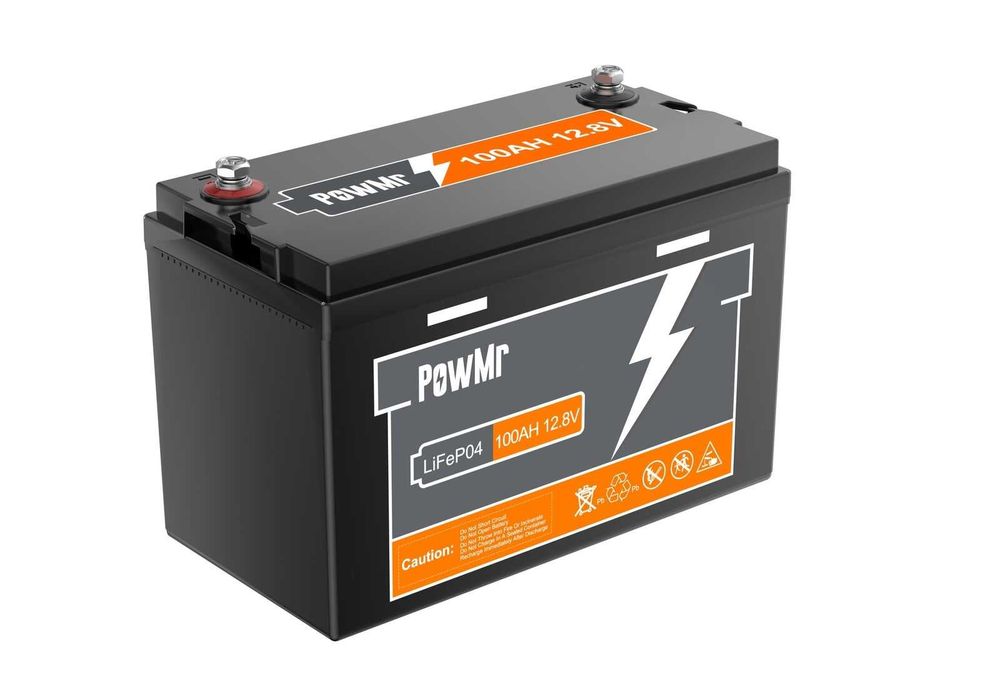 PowMr 12V 100Ah 1280Wh LiFePO4