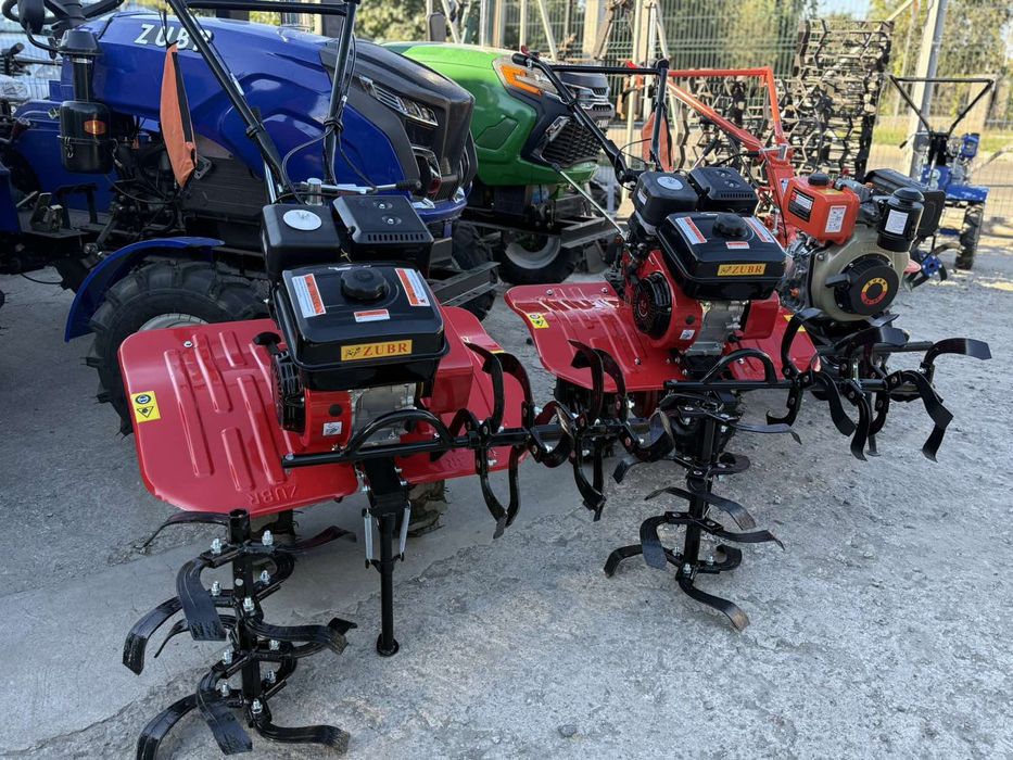 Мотоблок бензиновий 7 к.с. 168F  дизельний 6 к.с. 178F Zubr Зубр