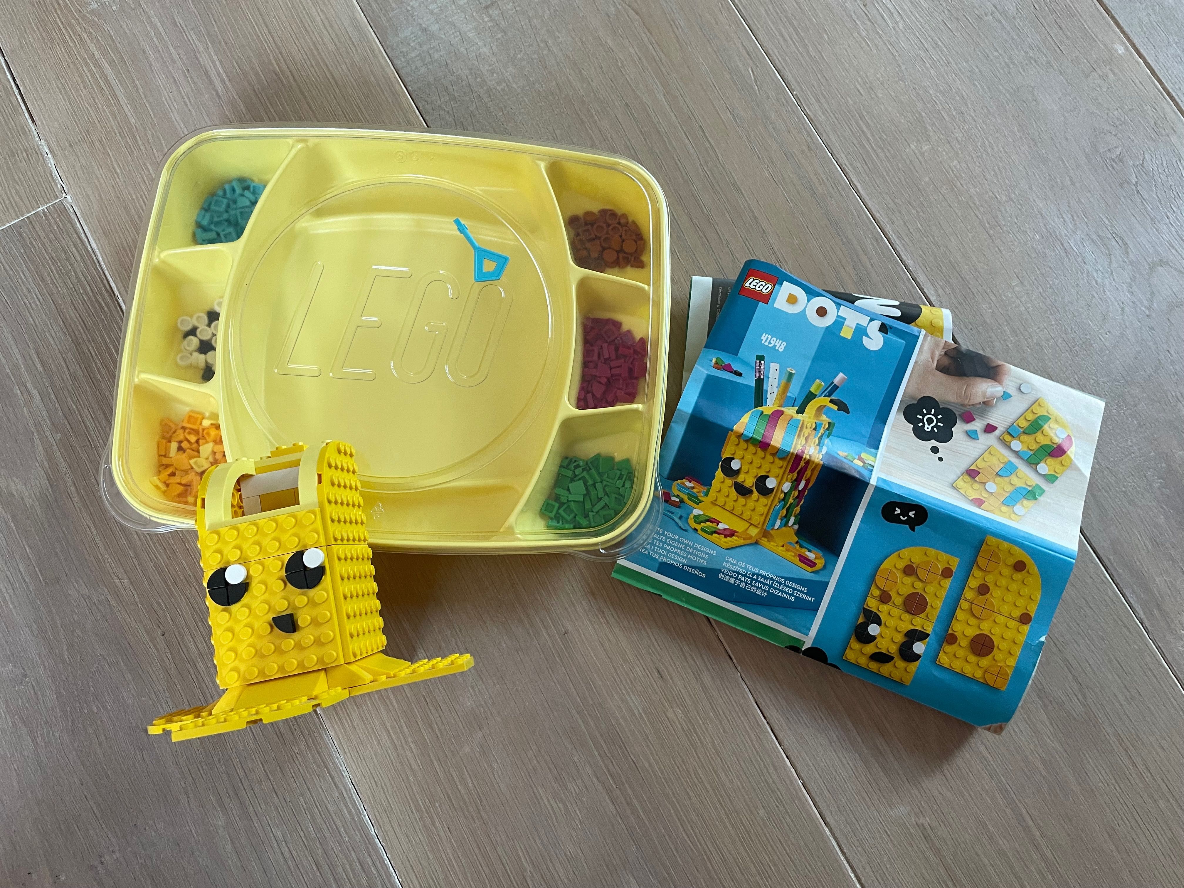 Lego dots pojemnik na długopisy organizer żółty