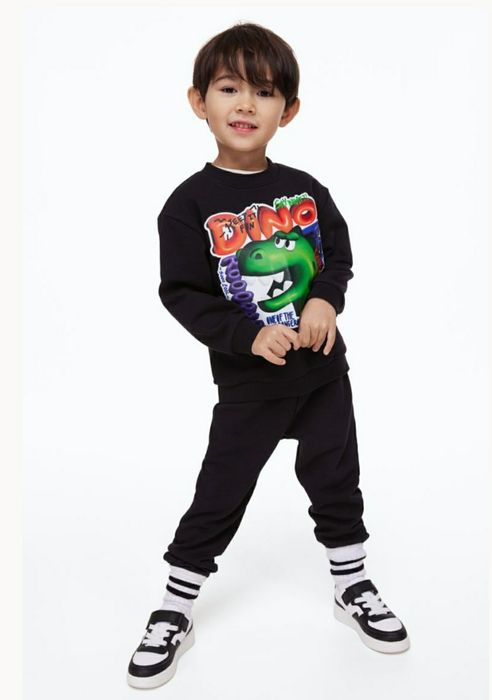 Спортивний костюм, комплект в стилі кежуал H&M, двонитка тонкий