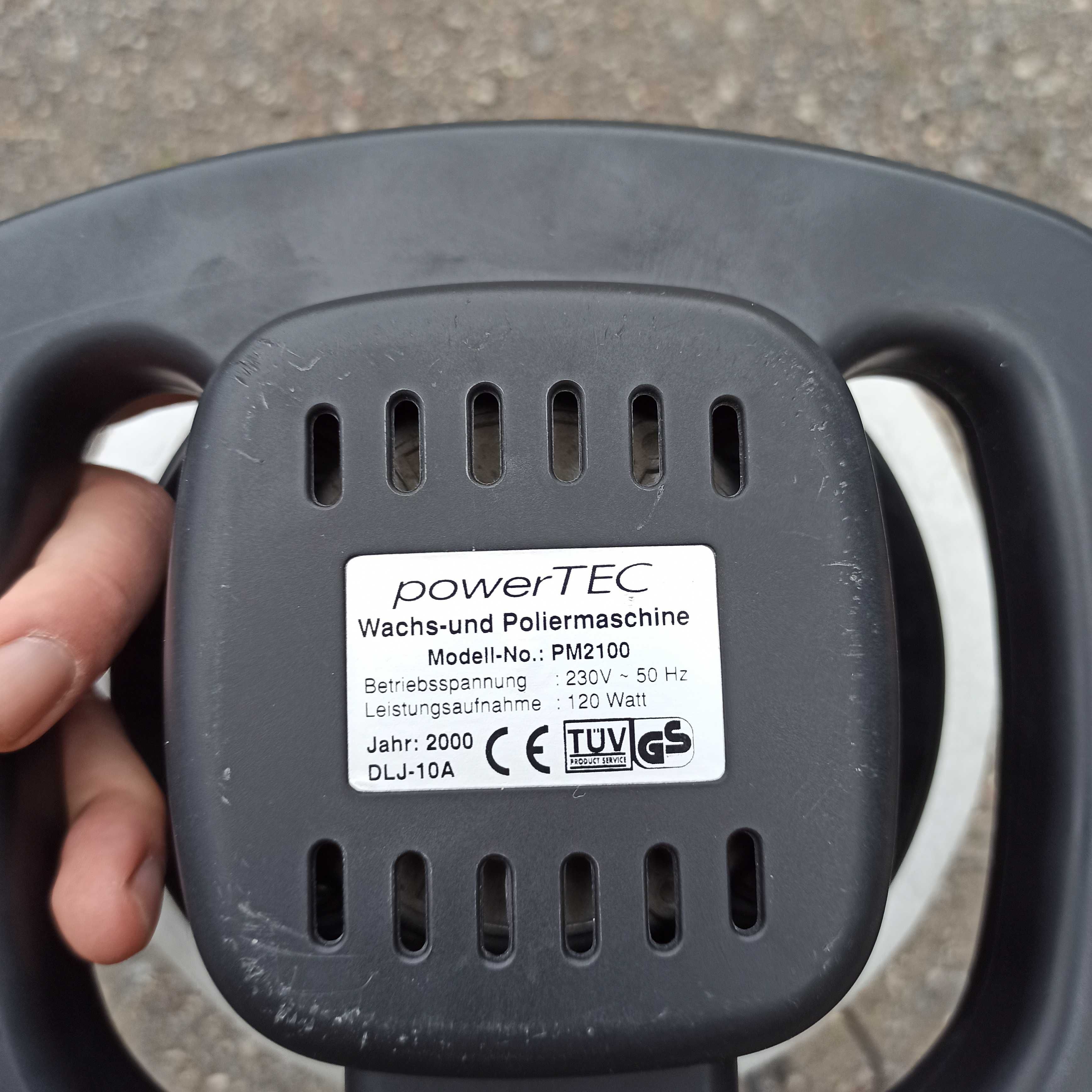Polerka samochodowa powerTEC PM2100 – sprawna, 120W, tanio!