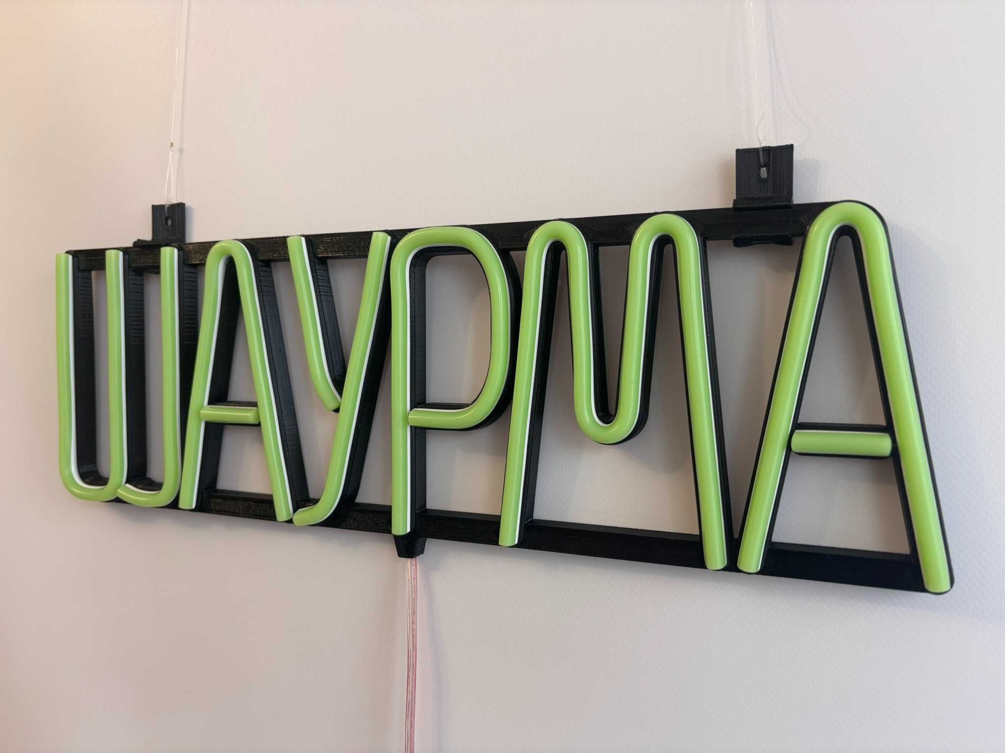 Неонова вивіска "Шаурма" зелена, 420*130 мм, світлодіодна, нова