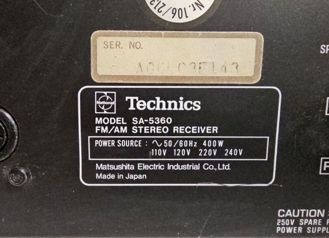 Amplituner Technics SA-5360, made in Japan