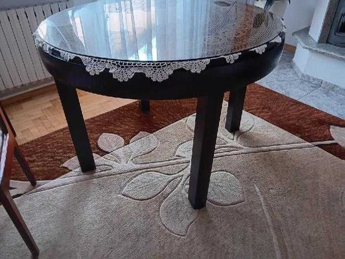 Stół dębowy, okres PRL
