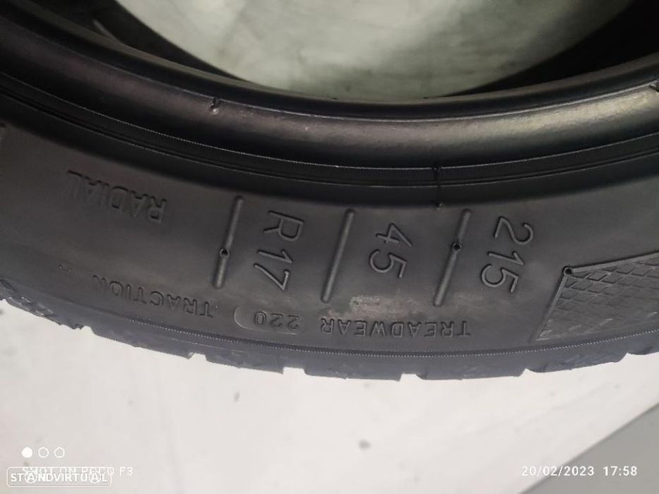 2 pneus semi novos 215-45r17 kleber - oferta dos portes