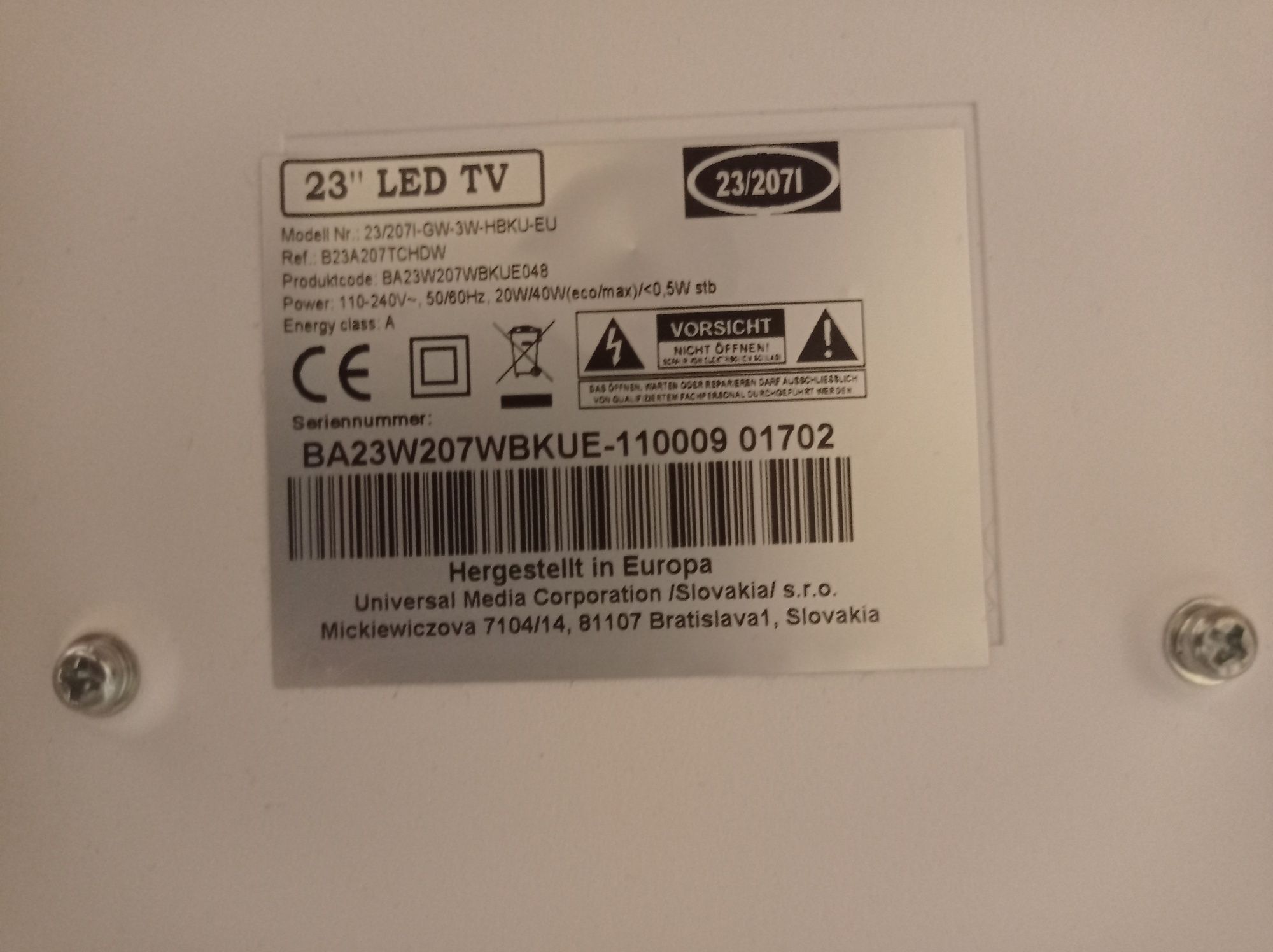 Telewizor monitor 23 całe