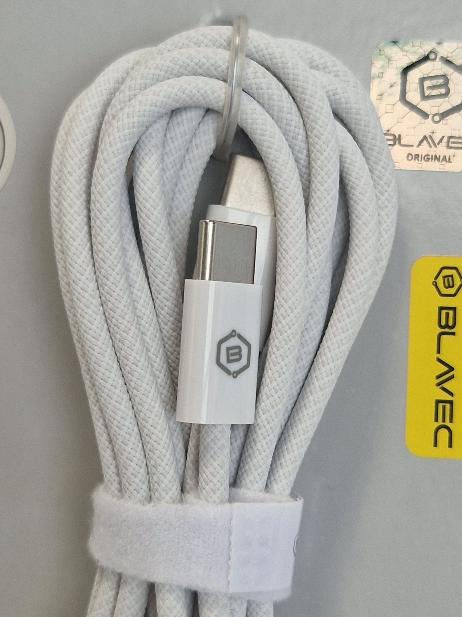 Blavec Kabel Candy oplot - Typ C na Typ C - PD 60W 3A 3 metry Apple