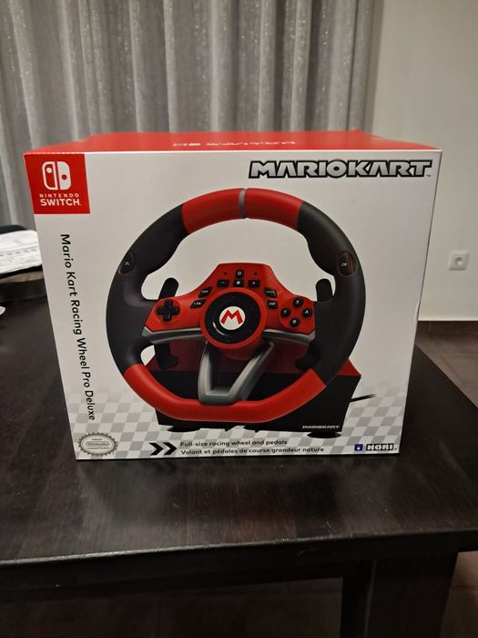 Volante e jogo  para nintendo switch mario kart racing wheel pro delux