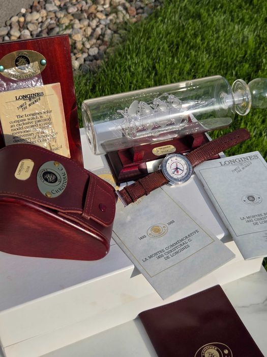 Longines Christobal Columb Compass Ref 5253 Full Set - jak NOWY!