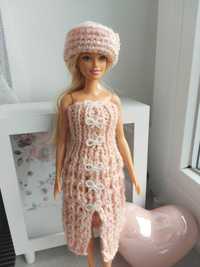 Barbie sukienka kapelusz nowe ubranie