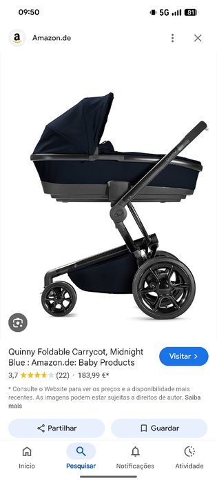 Alcofa dobrável Quinny