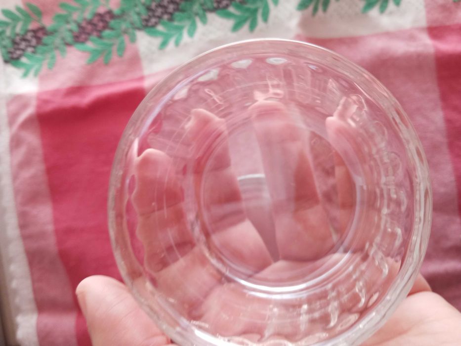 Par de tigelas vintage de vidro transparente Arcuisine France