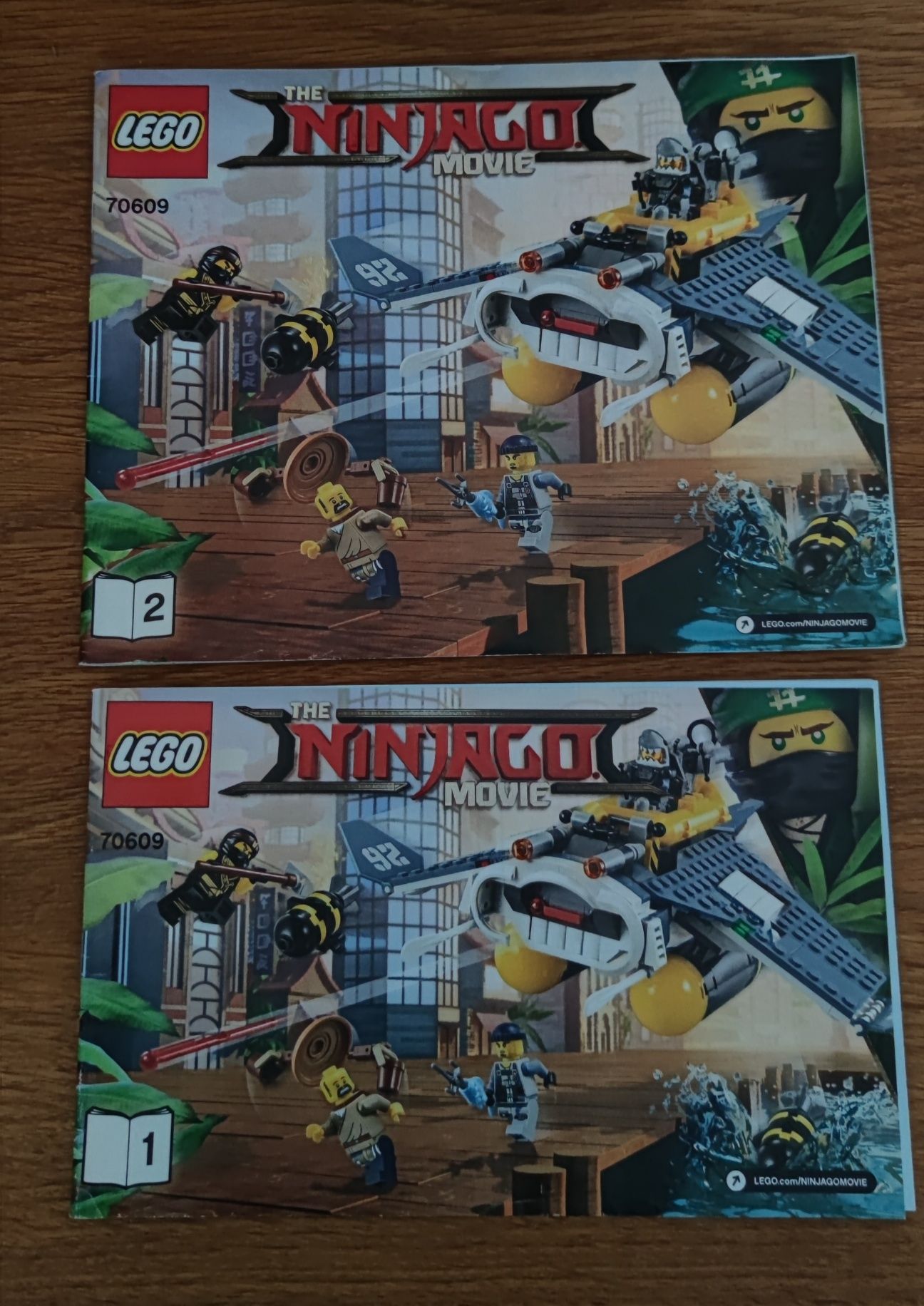 LEGO Ninjago Movie 70609 Bombowiec Manta Ray kompletny pudełko instruk