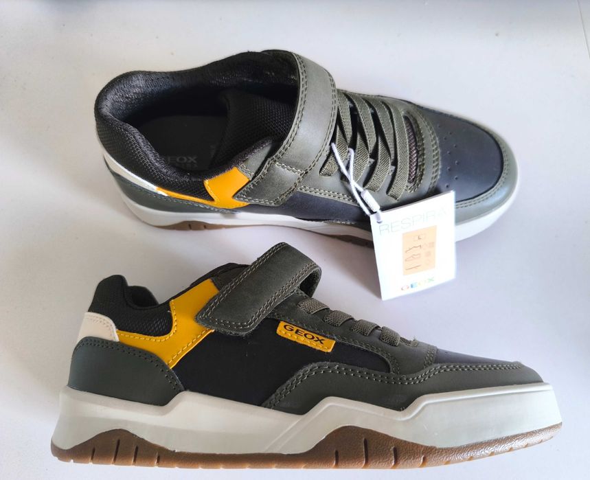 Ténis GEOX J Perth (Green/Yellow) tamanho 35