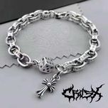 Мужской серебряный браслет Кельтский крест Chrome Hearts