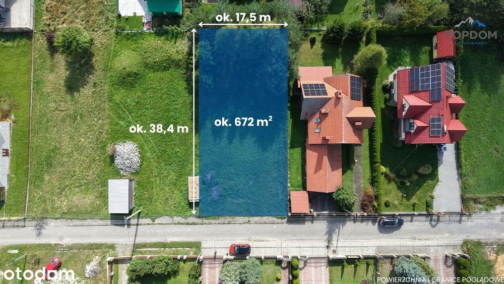 Działka budowlana w Maniowach – ul. Józefa Poniatowskiego