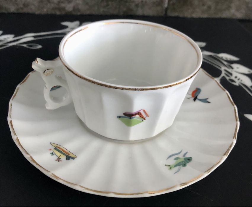 Chávena porcelana 75 anos