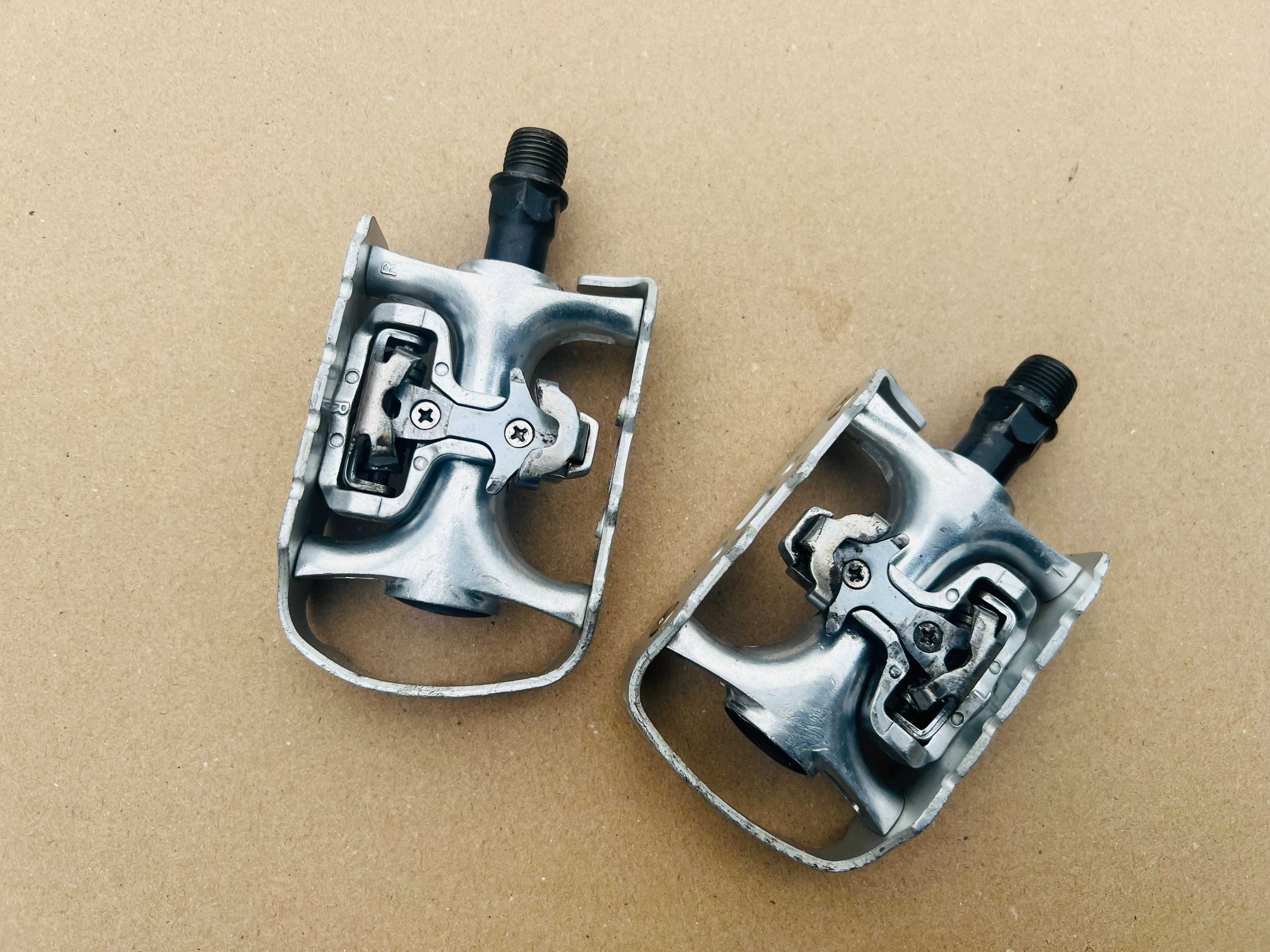 Pedały Platformowo Zatrzaskowe EXUSTAR pod blok SPD DEORE XT Retro MTB