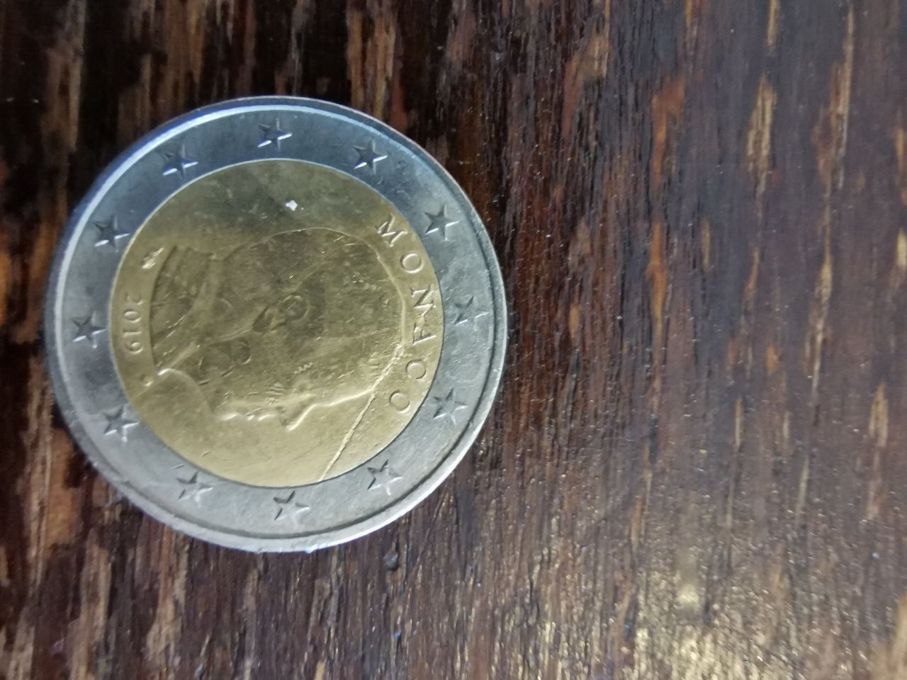 Moeda do Mónaco de 2019 com defeito
