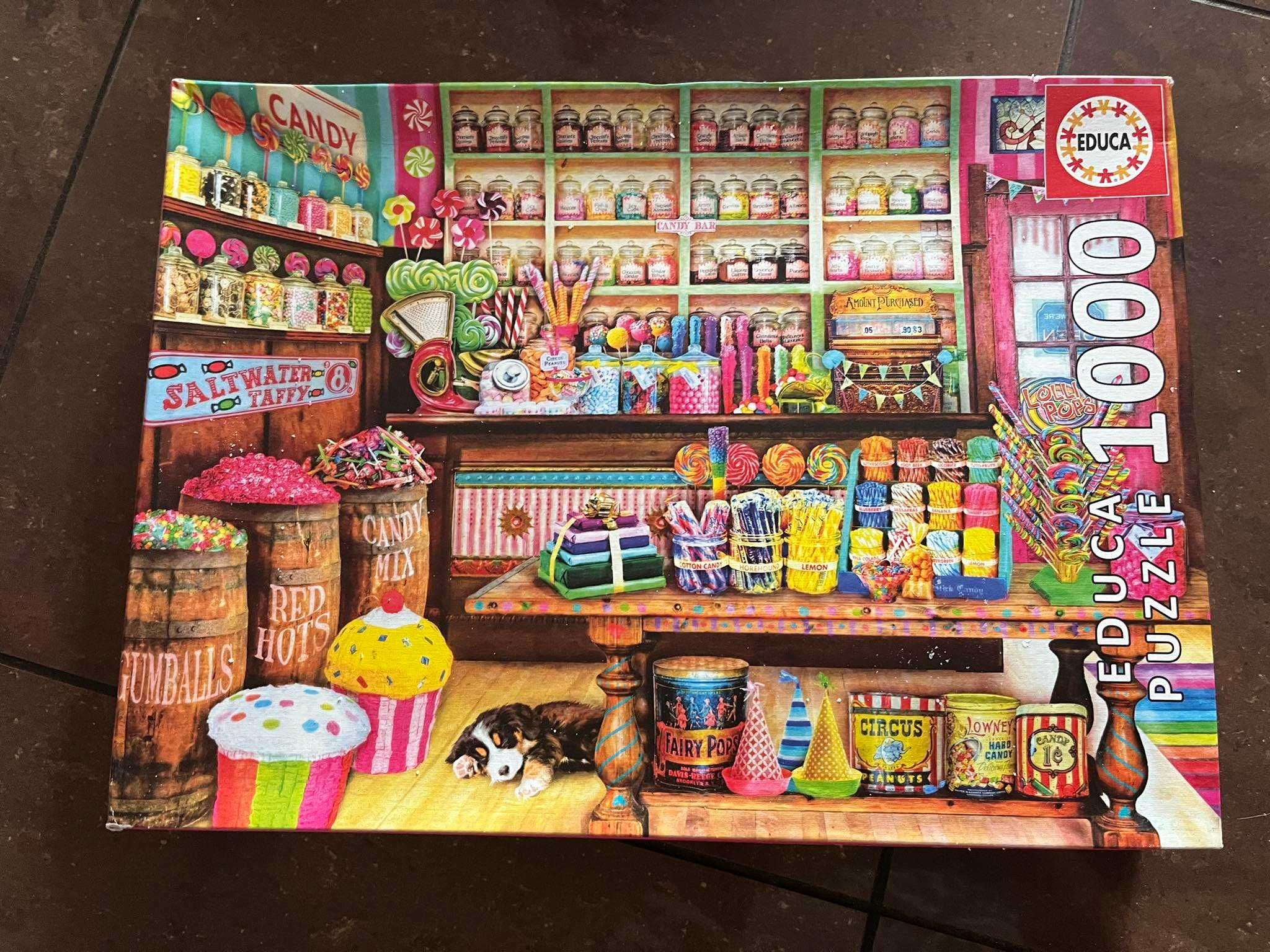 Puzzle Educa The Candy Shop sklep ze słodyczami 1000